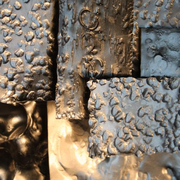 Mood board tile — explosion of color